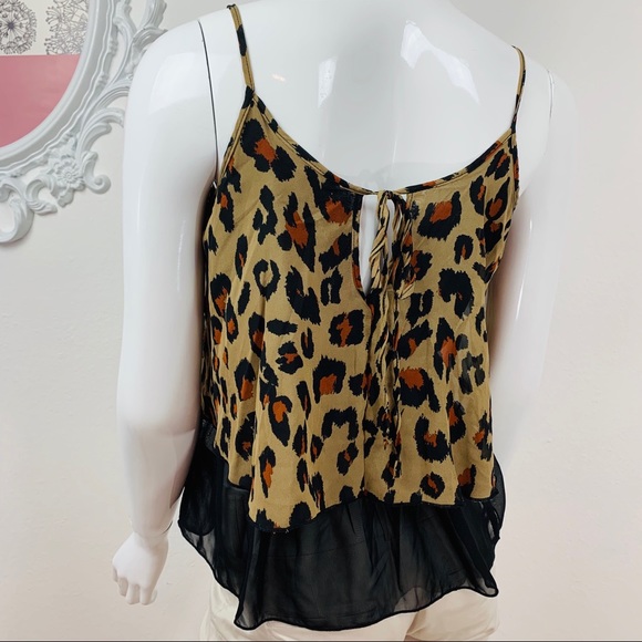 Derek / Layered Black , Animal Print Top - Picture 2 of 5